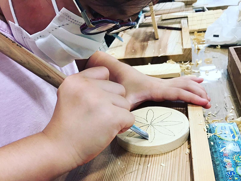 木彫コースターづくり02